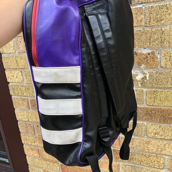 Vintage 1994 Toronto Raptors Leather Bag NBA Backpack - Picture 4 of 4